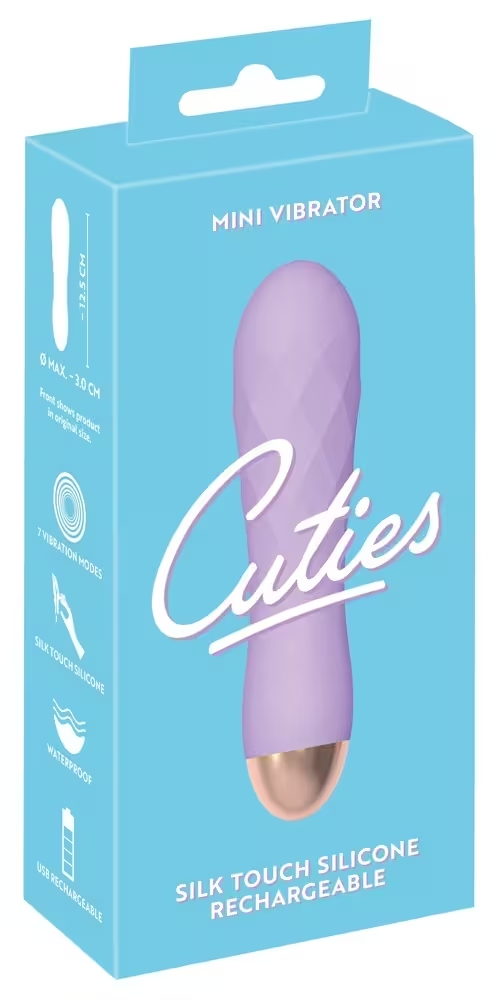 Cuties mini vibrator diamant violet 12,5cm