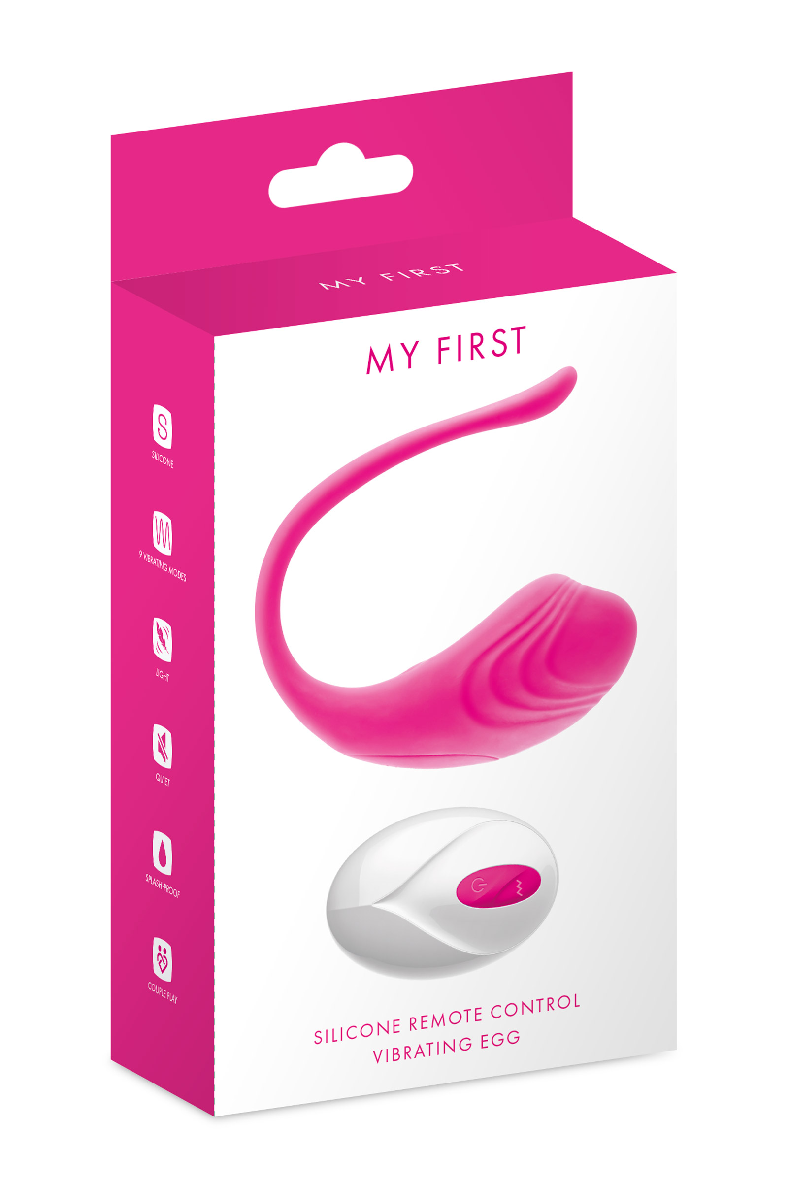 My First Silicone Remote Control Vibrating Egg Rose
