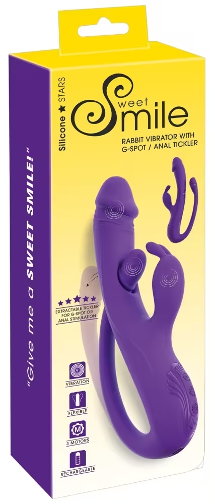 Smile Rabbit G-Spot Anal Tickler Violet