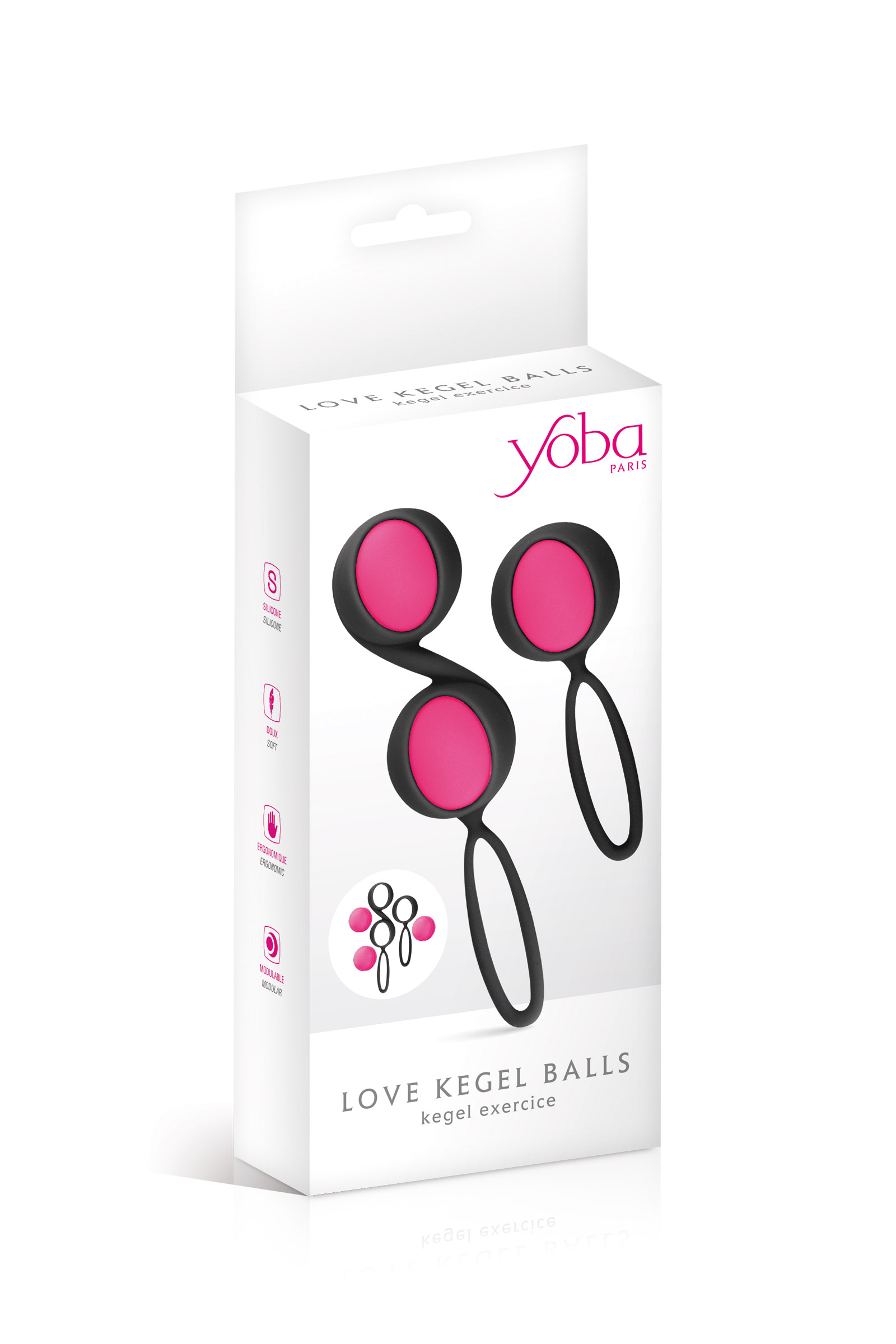 Love Kegel Balls Noir/Rose